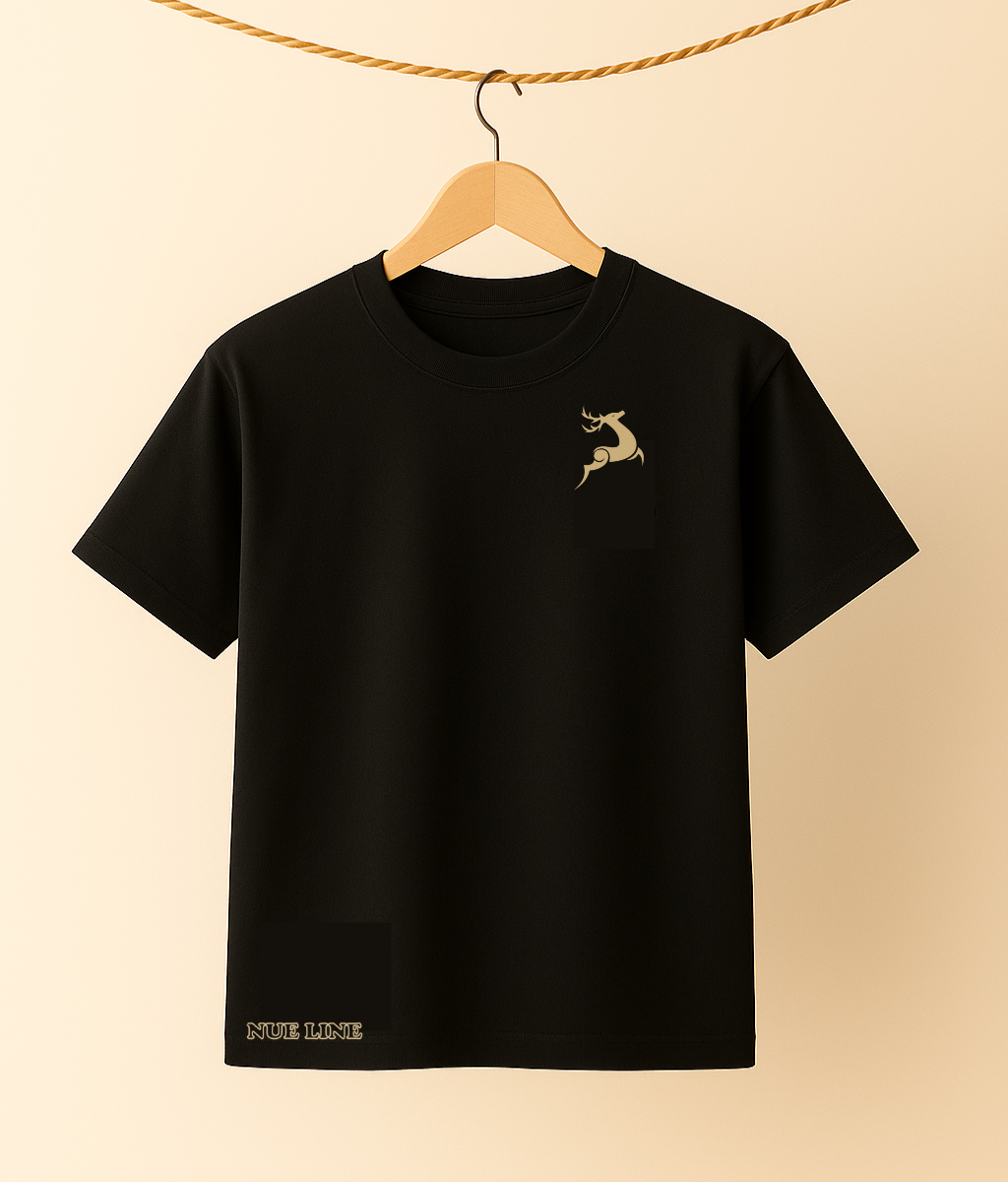 Black Premium PC Cotton T-Shirt – Soft, Breathable & Stylish Wear